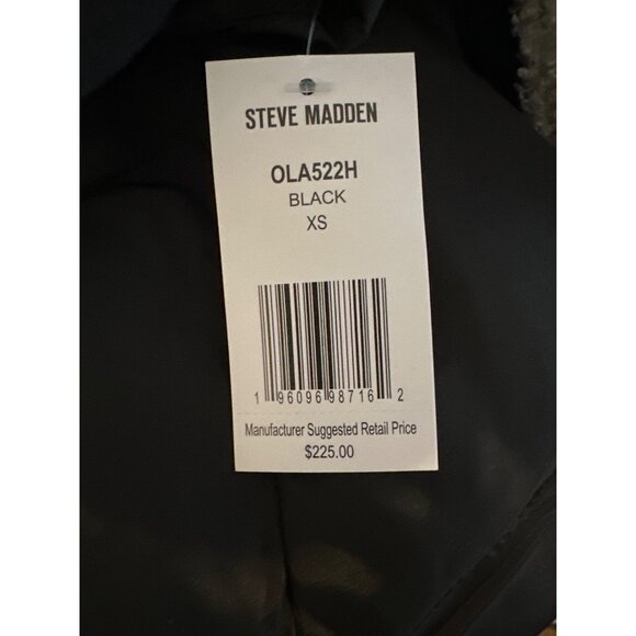 Steve Madden $225 Insulated Long Winter Parka Coat XS Removable Hood Quilted - Picture 12 of 14